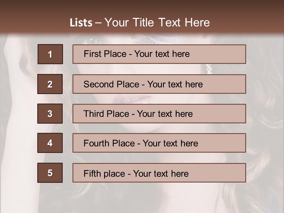 Attractive White Sensuality PowerPoint Template