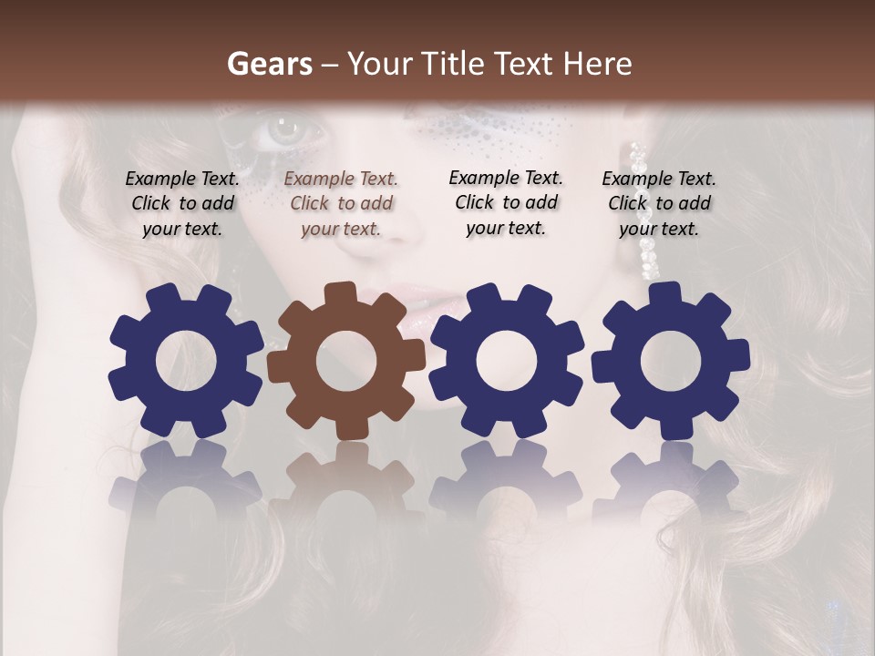 Attractive White Sensuality PowerPoint Template