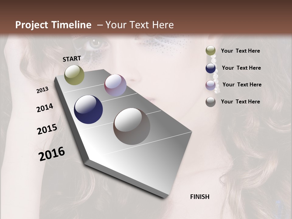 Attractive White Sensuality PowerPoint Template