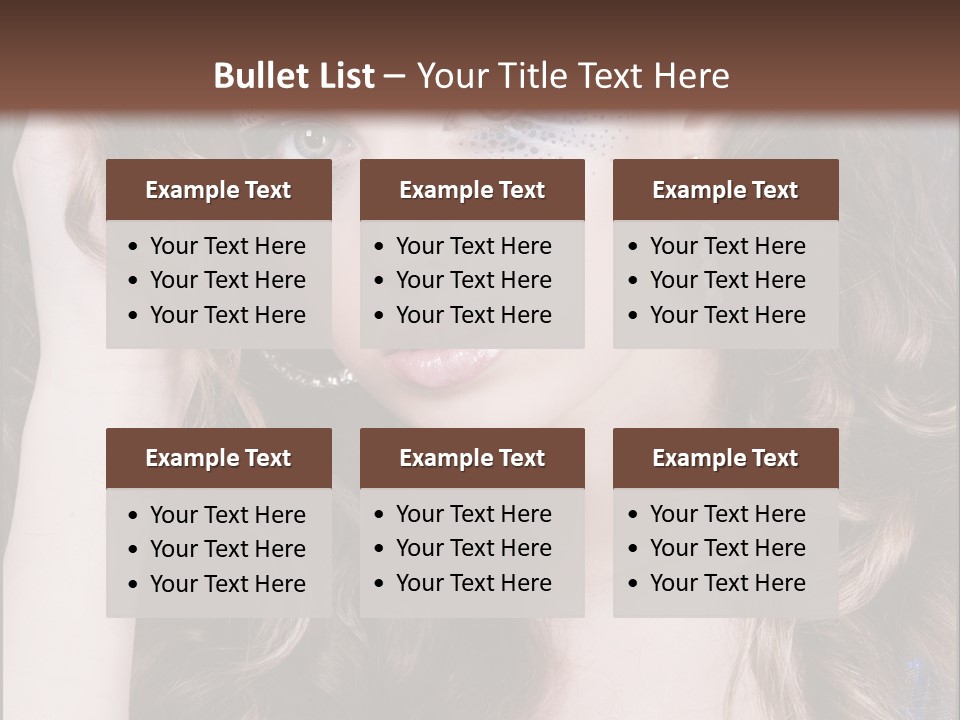 Attractive White Sensuality PowerPoint Template