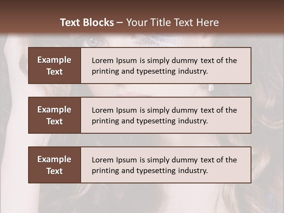 Attractive White Sensuality PowerPoint Template