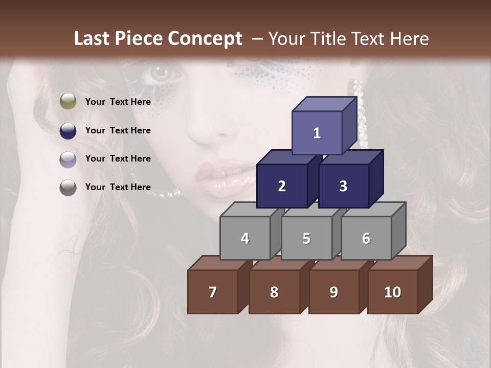 Attractive White Sensuality PowerPoint Template