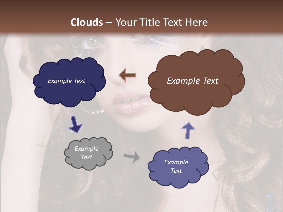 Attractive White Sensuality PowerPoint Template