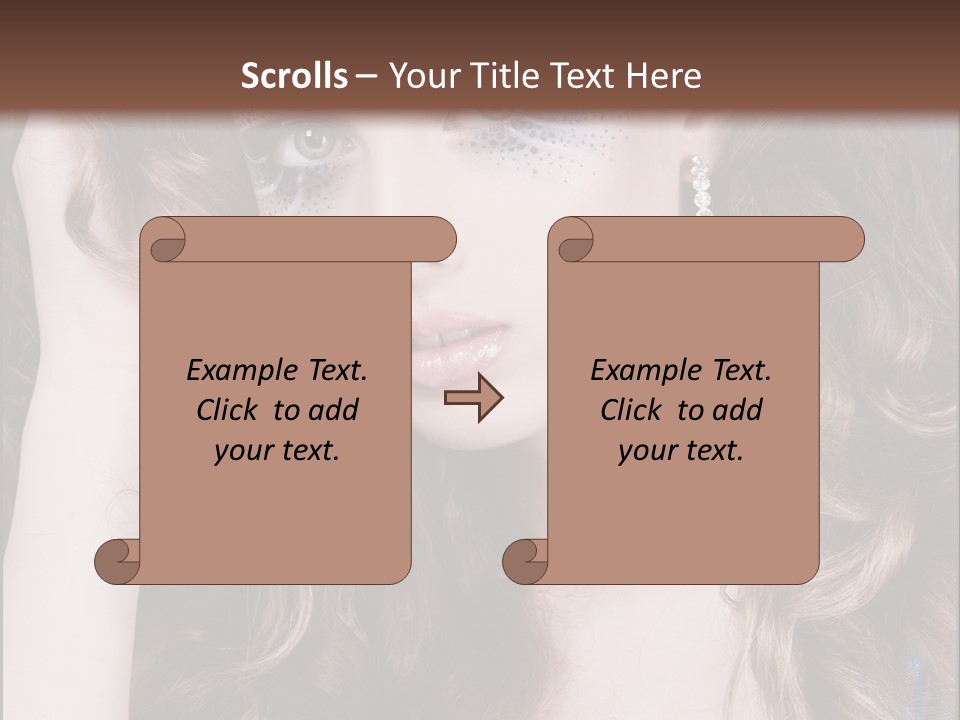 Attractive White Sensuality PowerPoint Template