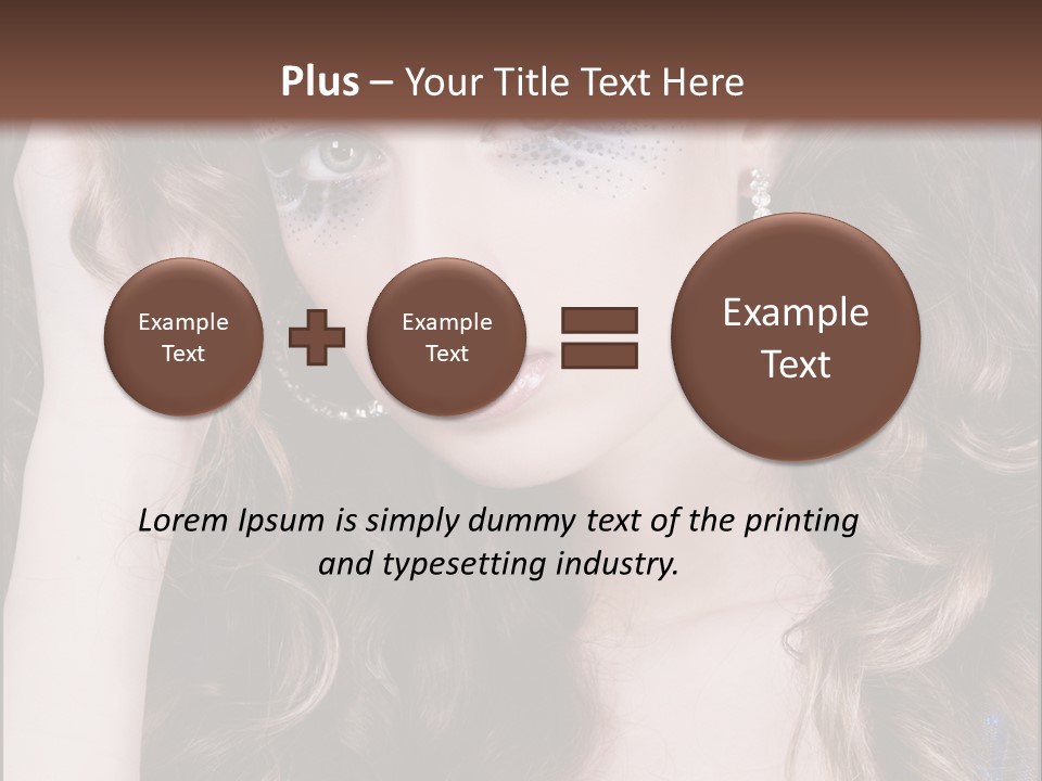 Attractive White Sensuality PowerPoint Template