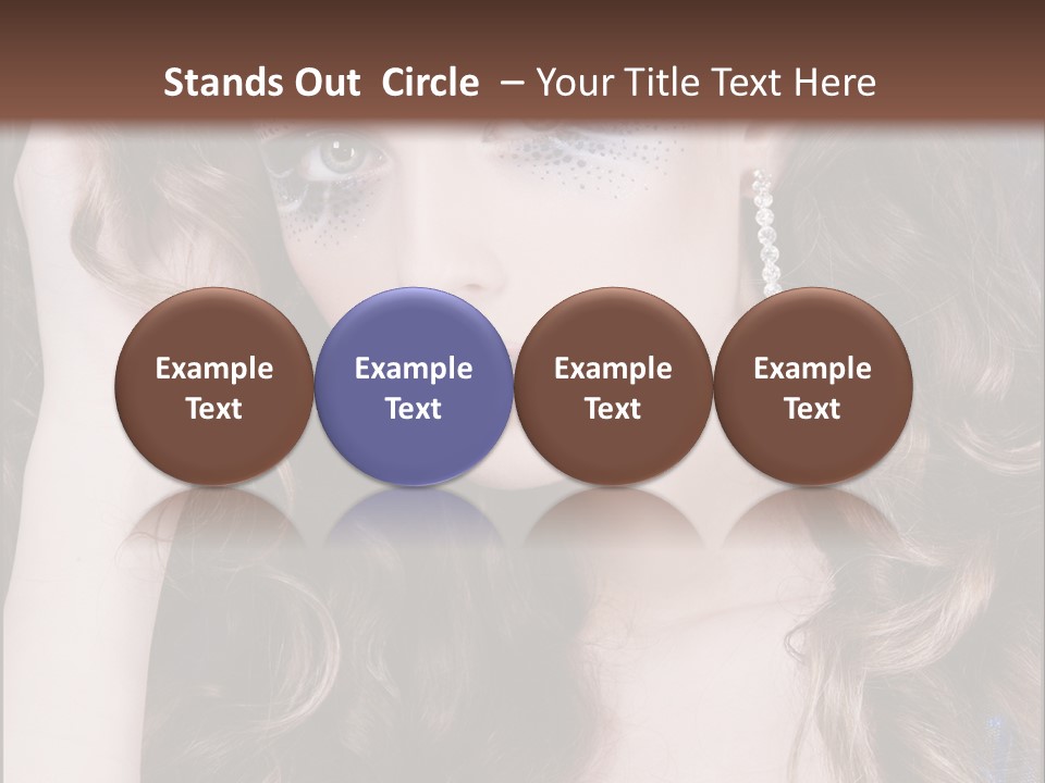 Attractive White Sensuality PowerPoint Template