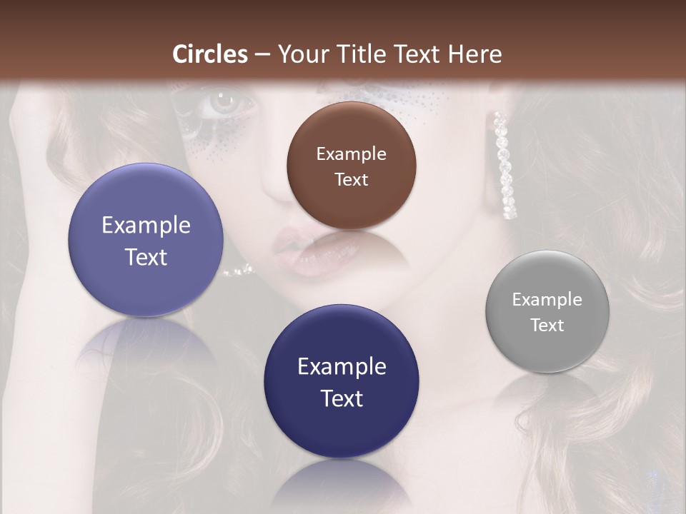 Attractive White Sensuality PowerPoint Template
