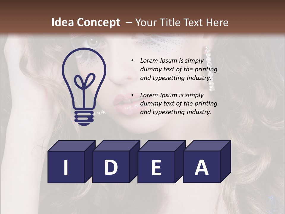 Attractive White Sensuality PowerPoint Template