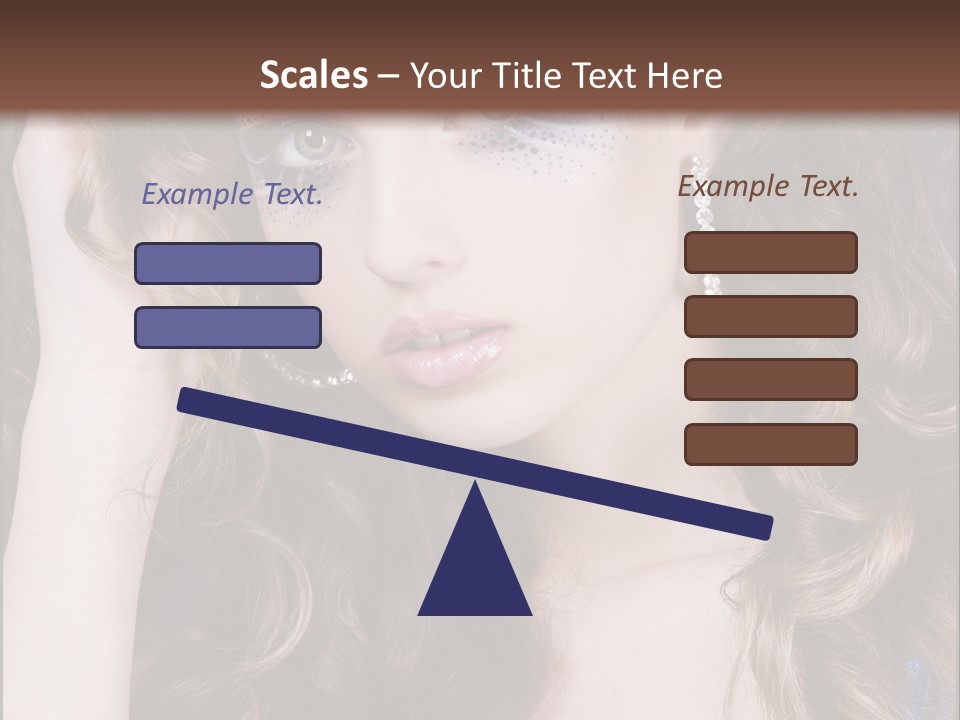 Attractive White Sensuality PowerPoint Template