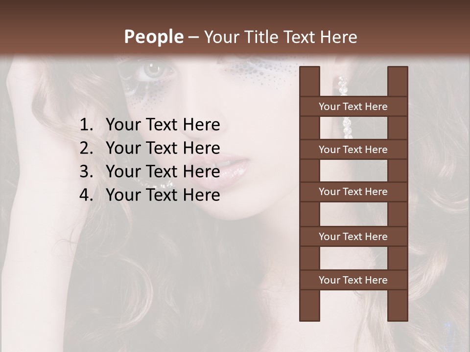 Attractive White Sensuality PowerPoint Template