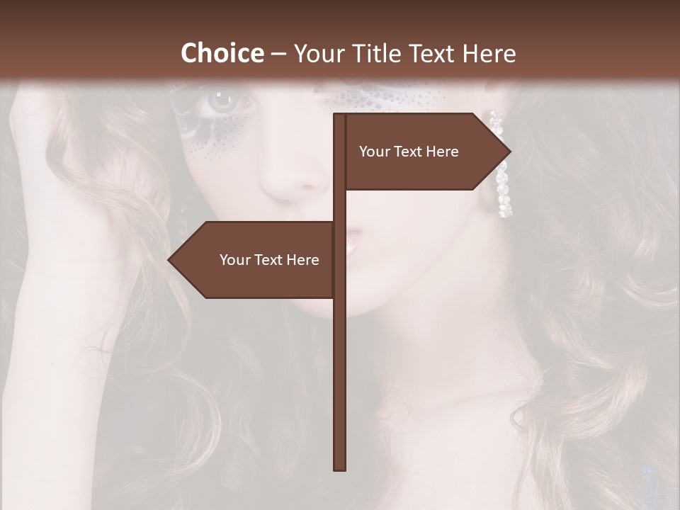 Attractive White Sensuality PowerPoint Template