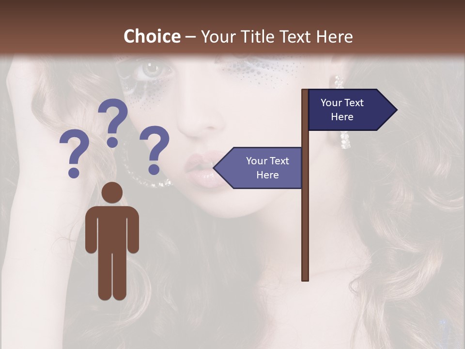 Attractive White Sensuality PowerPoint Template