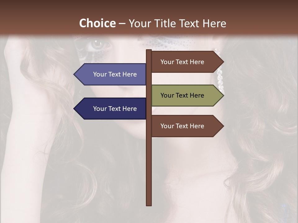 Attractive White Sensuality PowerPoint Template