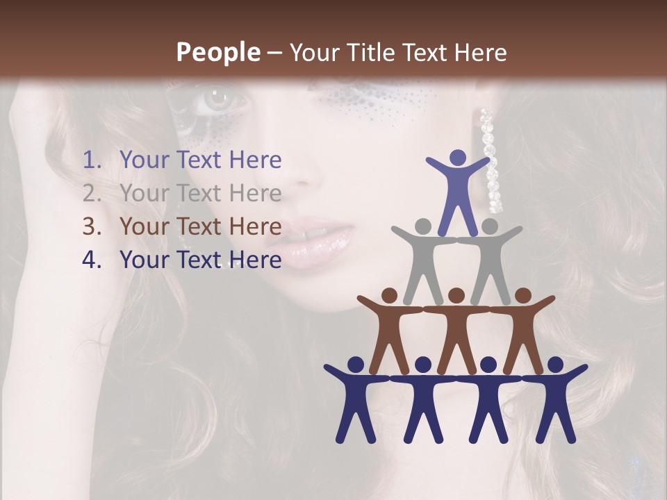 Attractive White Sensuality PowerPoint Template
