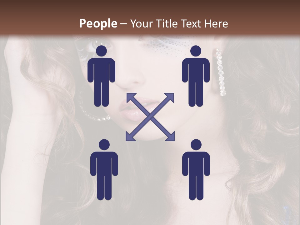 Attractive White Sensuality PowerPoint Template