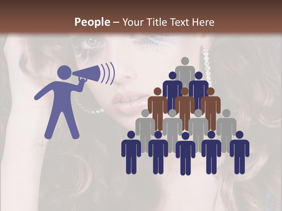 Attractive White Sensuality PowerPoint Template