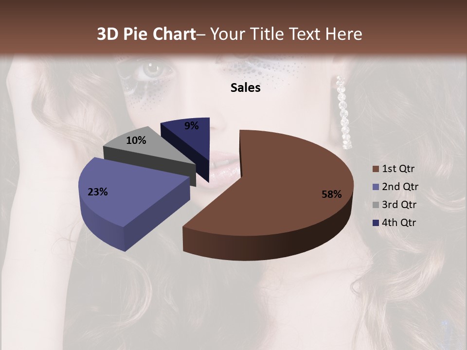 Attractive White Sensuality PowerPoint Template