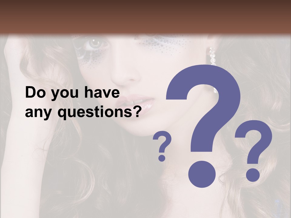 Attractive White Sensuality PowerPoint Template