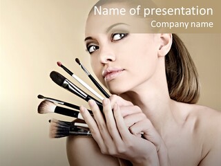 Clear Caucasian Facial PowerPoint Template