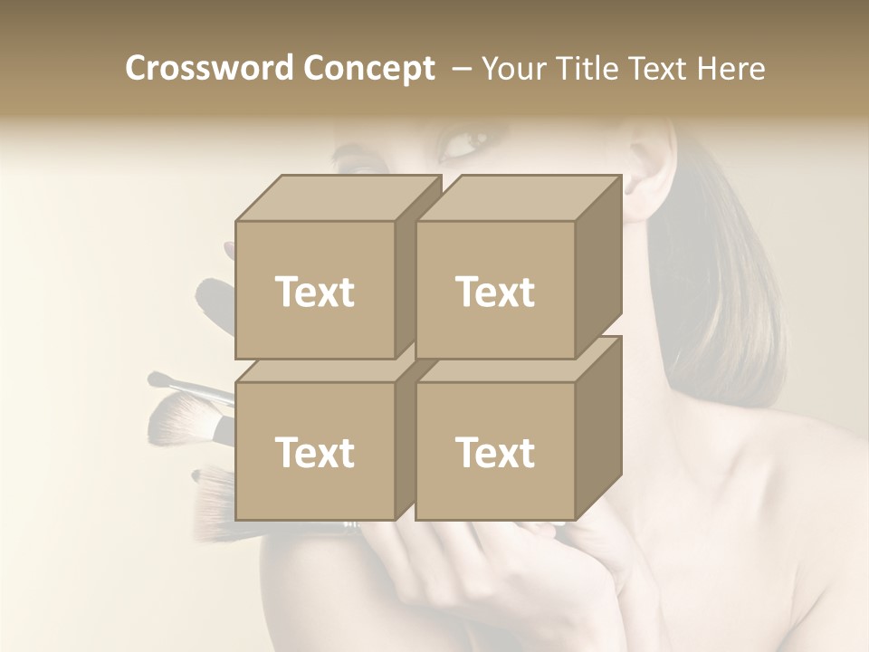 Clear Caucasian Facial PowerPoint Template