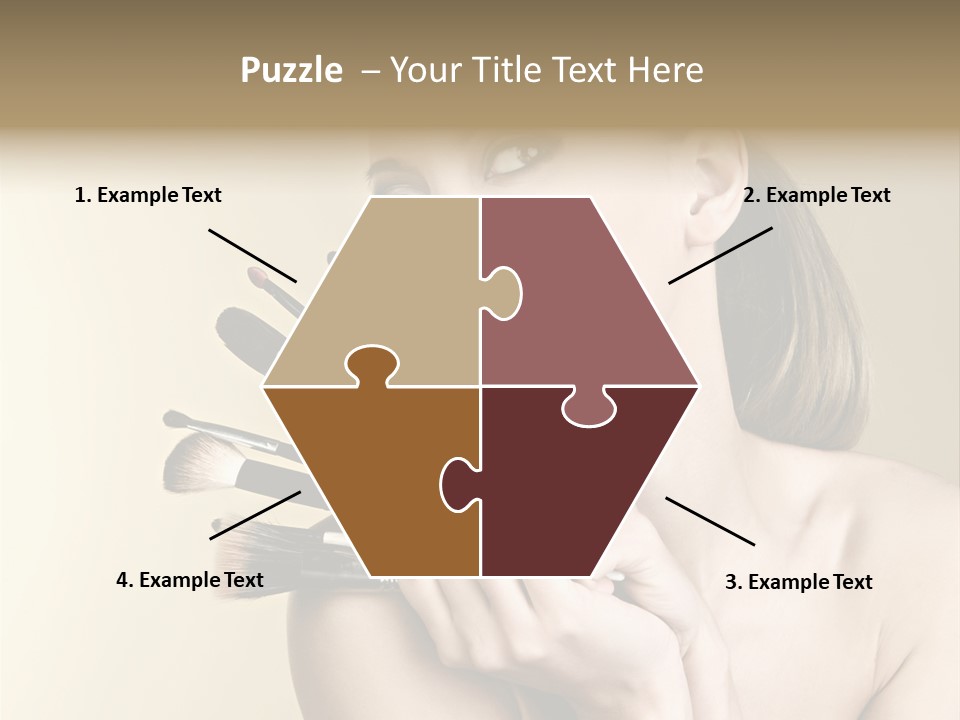 Clear Caucasian Facial PowerPoint Template