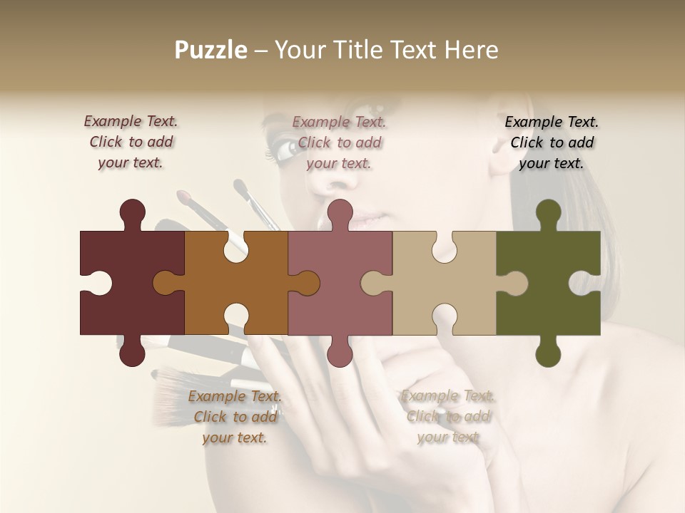 Clear Caucasian Facial PowerPoint Template