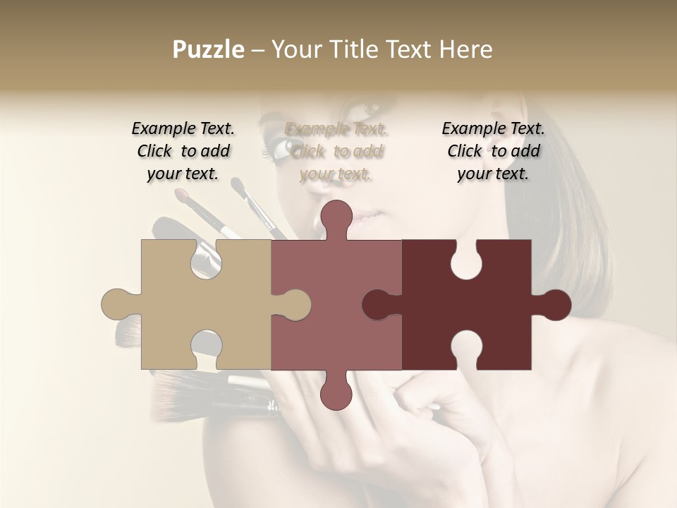 Clear Caucasian Facial PowerPoint Template