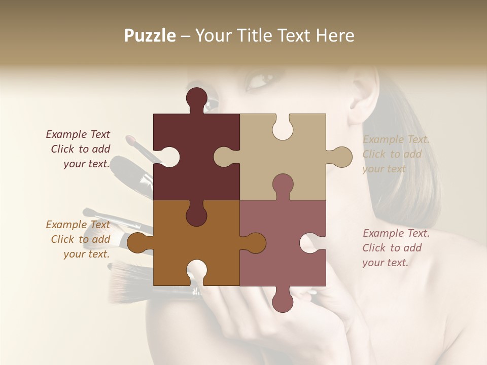 Clear Caucasian Facial PowerPoint Template