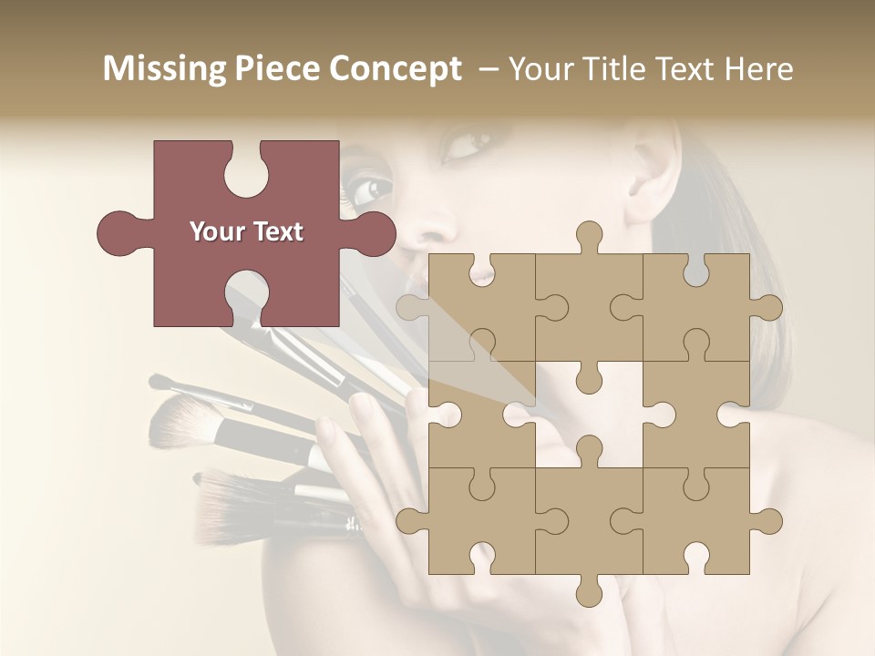 Clear Caucasian Facial PowerPoint Template