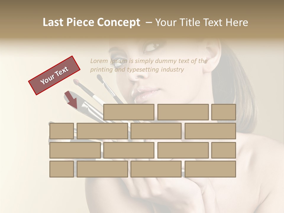 Clear Caucasian Facial PowerPoint Template