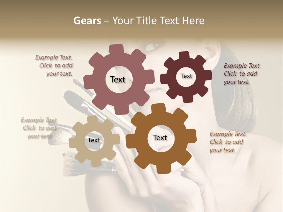 Clear Caucasian Facial PowerPoint Template