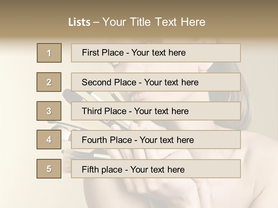 Clear Caucasian Facial PowerPoint Template