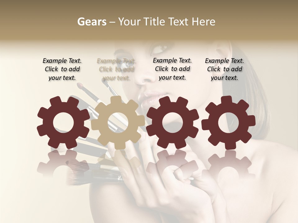 Clear Caucasian Facial PowerPoint Template