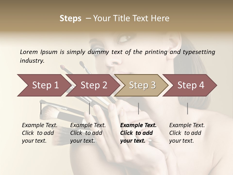 Clear Caucasian Facial PowerPoint Template