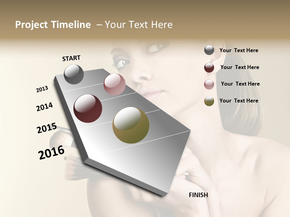 Clear Caucasian Facial PowerPoint Template