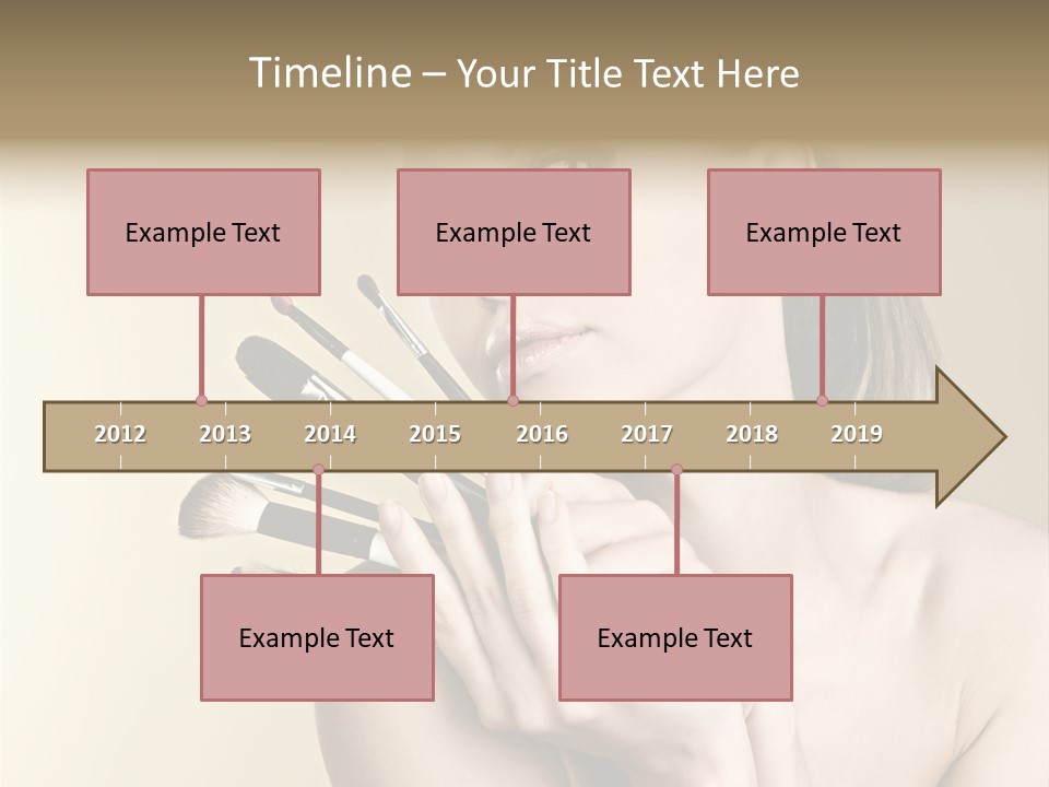 Clear Caucasian Facial PowerPoint Template