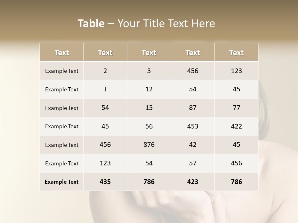 Clear Caucasian Facial PowerPoint Template