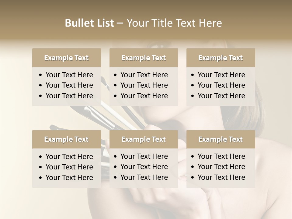 Clear Caucasian Facial PowerPoint Template