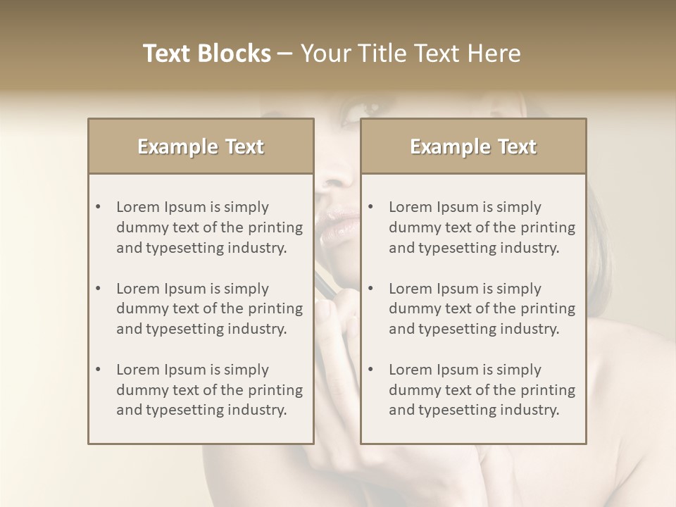 Clear Caucasian Facial PowerPoint Template