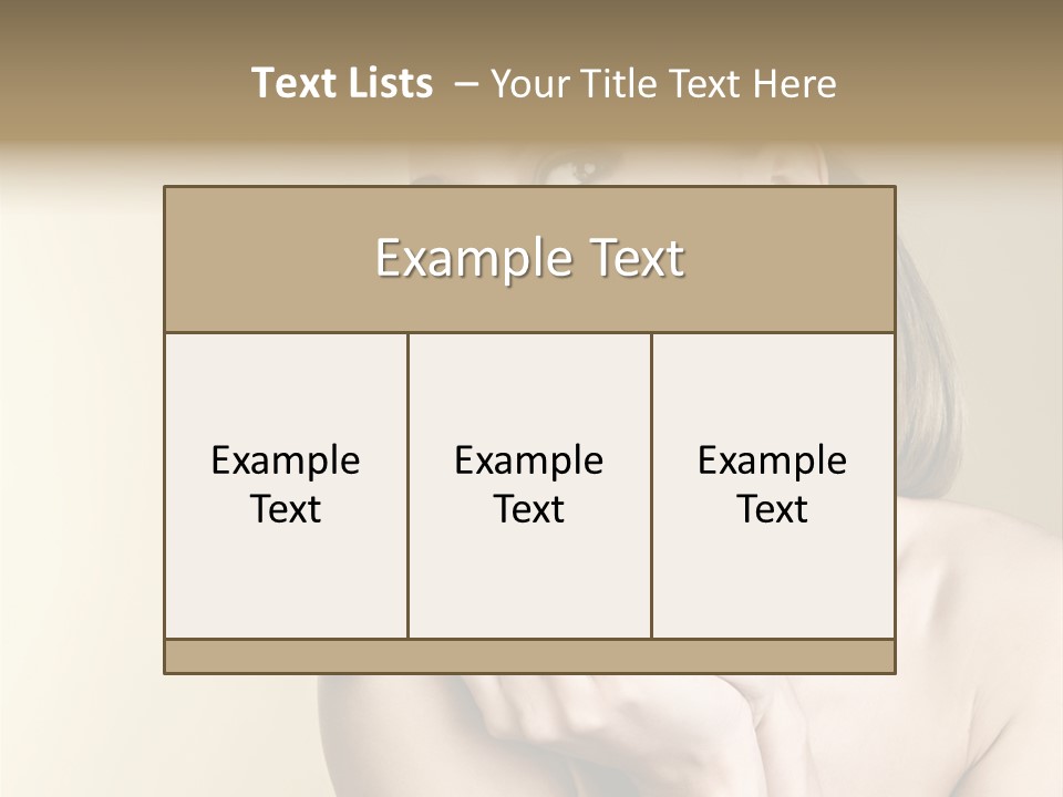 Clear Caucasian Facial PowerPoint Template