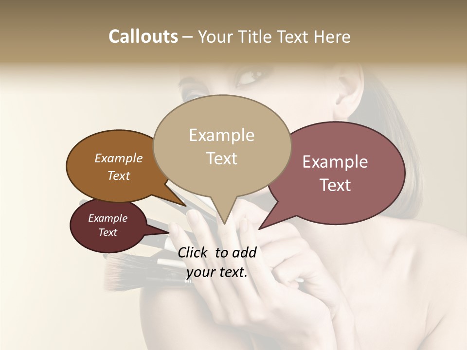 Clear Caucasian Facial PowerPoint Template