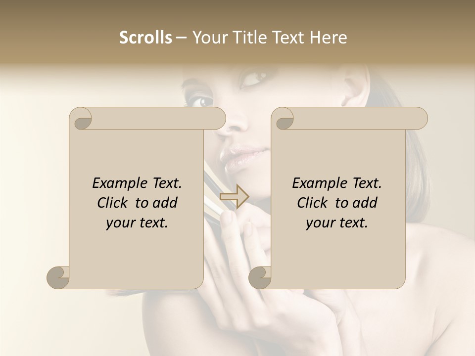 Clear Caucasian Facial PowerPoint Template