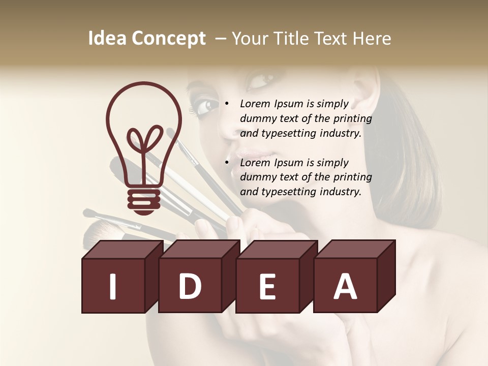 Clear Caucasian Facial PowerPoint Template