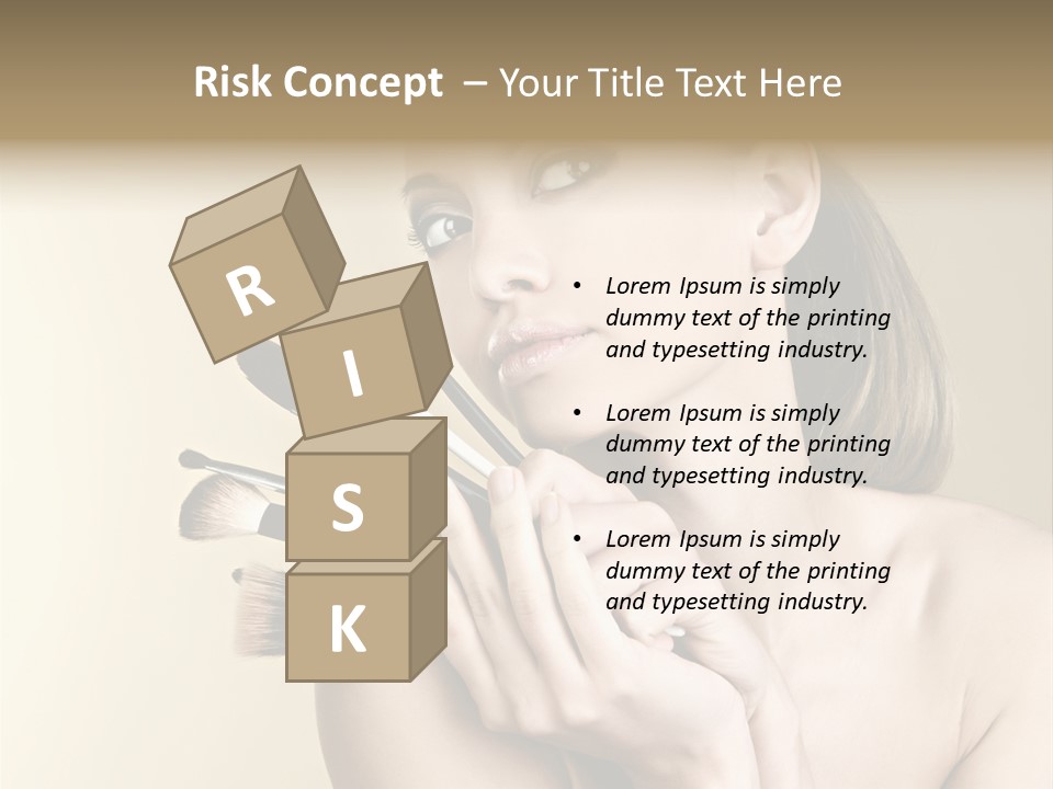 Clear Caucasian Facial PowerPoint Template