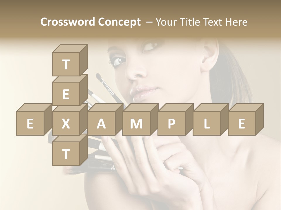 Clear Caucasian Facial PowerPoint Template