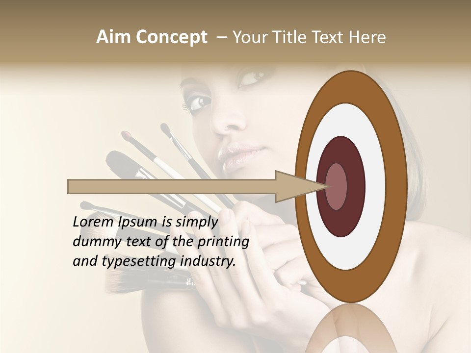 Clear Caucasian Facial PowerPoint Template