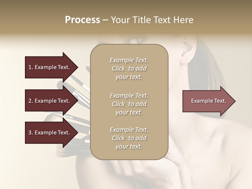 Clear Caucasian Facial PowerPoint Template