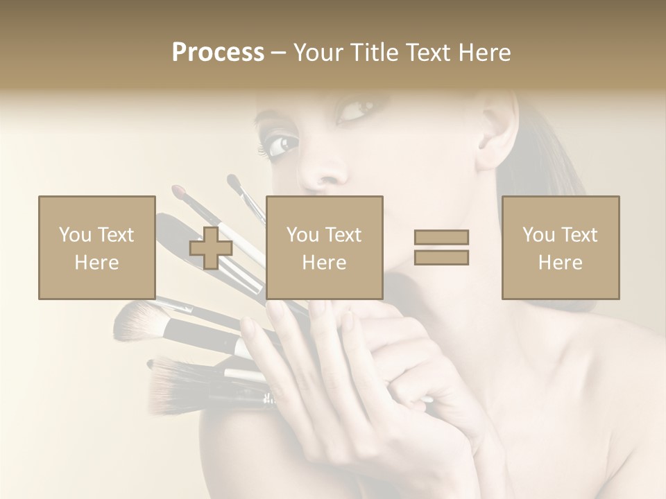 Clear Caucasian Facial PowerPoint Template