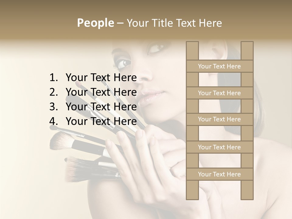 Clear Caucasian Facial PowerPoint Template