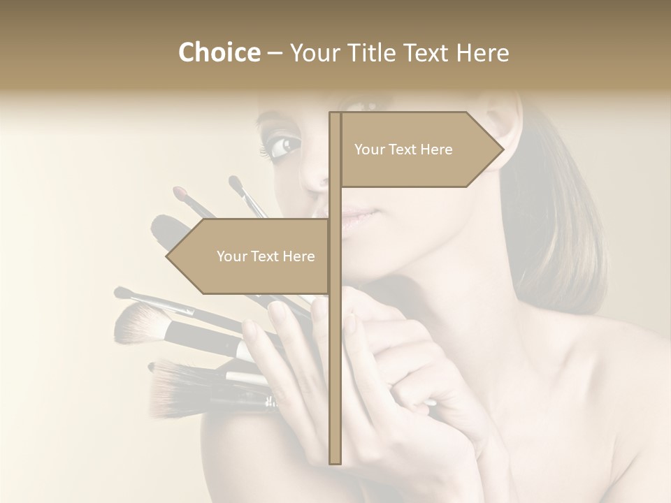 Clear Caucasian Facial PowerPoint Template